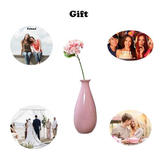 Pink Ceramic Bud Vases Mini Flower Vase for Short Stem Vases for Decor vases for centerpieces Farmhouse Decor(3 PCS)