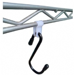 Fall Prevention Metal Wire Shelf S Hooks Rack Hangers Untensil Hanging Hooks Shelves Hooks, Accessories Hangers for Warehouse, Garage, Kitchen, Office, Garden Grills (20 Pcs/Black)