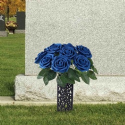3PCS Grave Decorations,Grave Lawn Memorial Cemetery Vases with Spikes