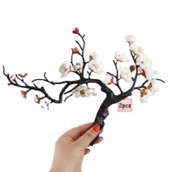 3 PCS White Fake Plum Faux Flowers Shabby Chic Decor Artificial flower