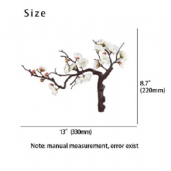 3 PCS White Fake Plum Faux Flowers Shabby Chic Decor Artificial flower